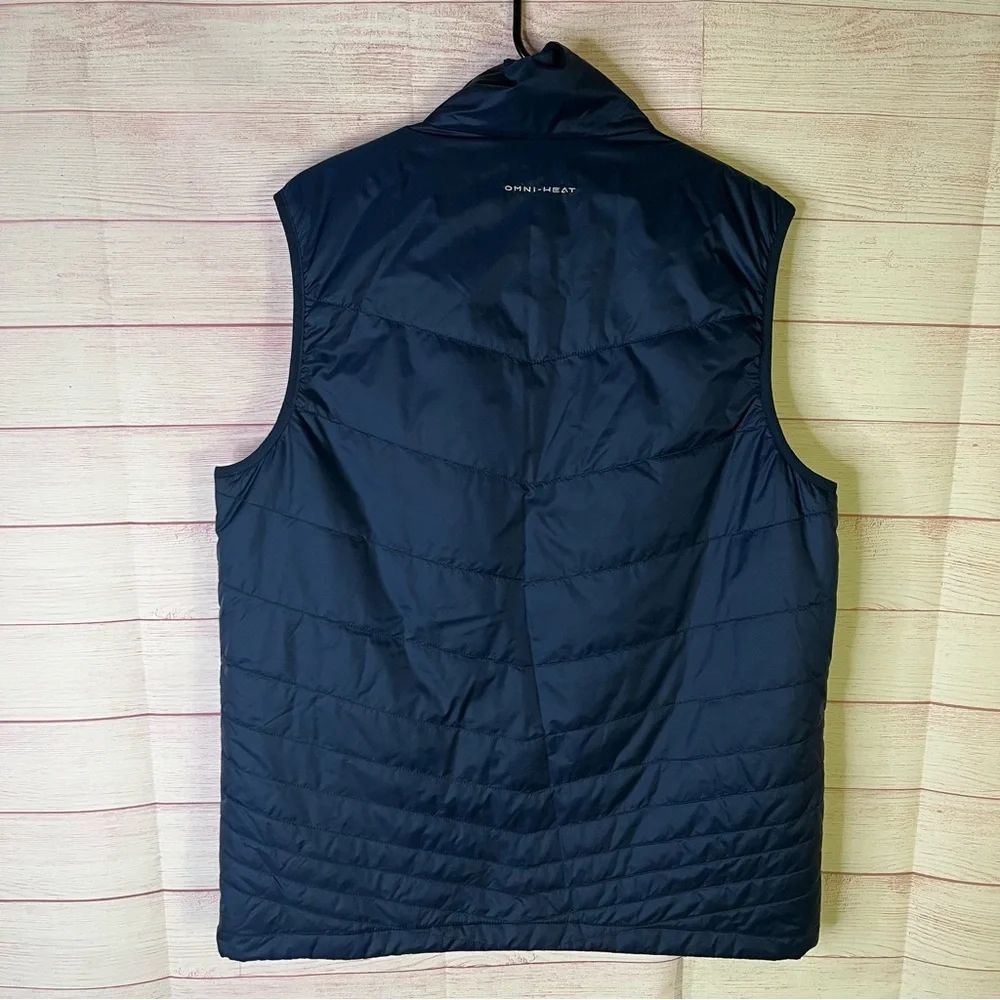 Columbia Blue Omni- Heat Insulated Puffer Zipper Vest Size Medium‎